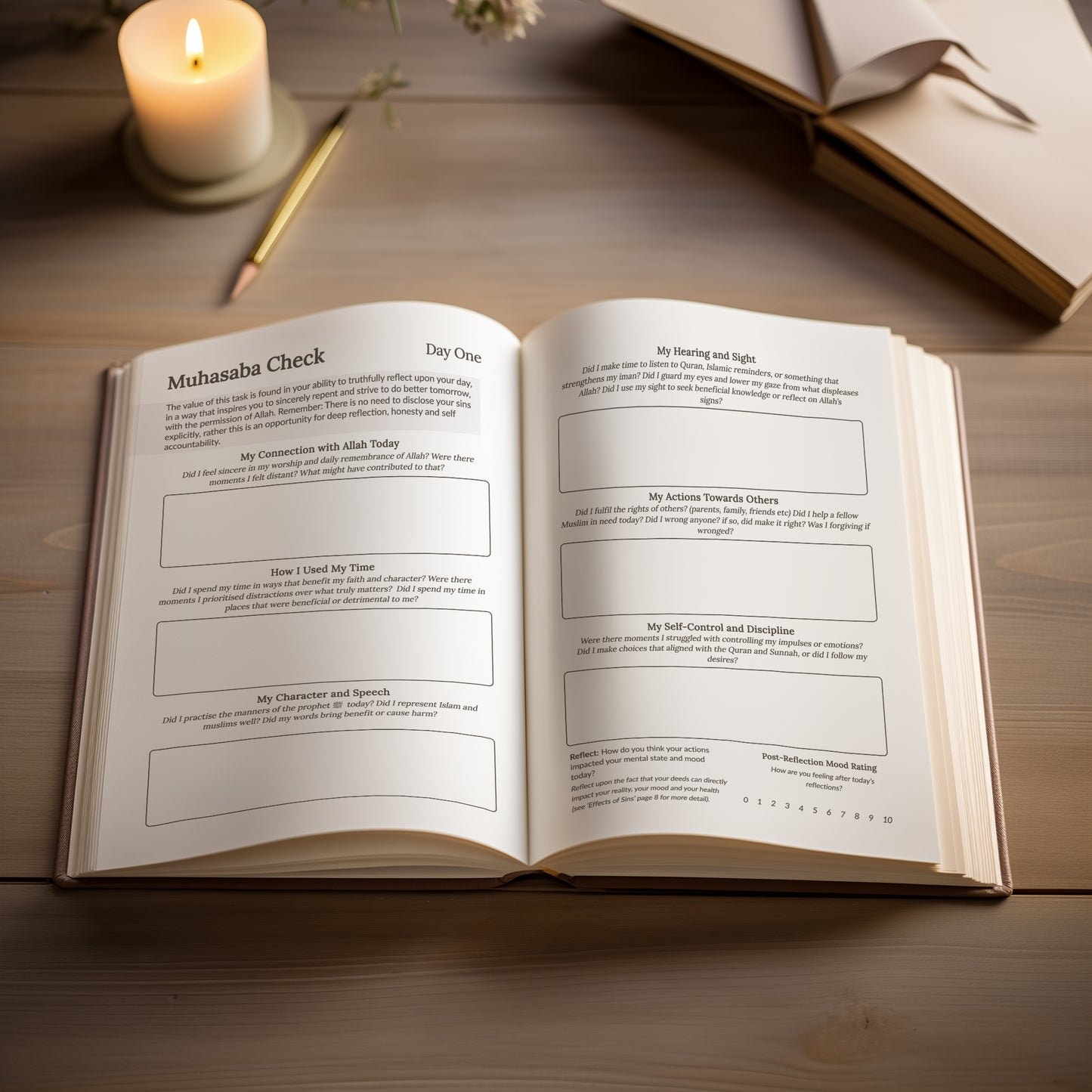 Islamic Repentance Tracker & Daily Reflection Muslim Quran Journal | Build Healthy Habits & Strengthen Your Imaan
