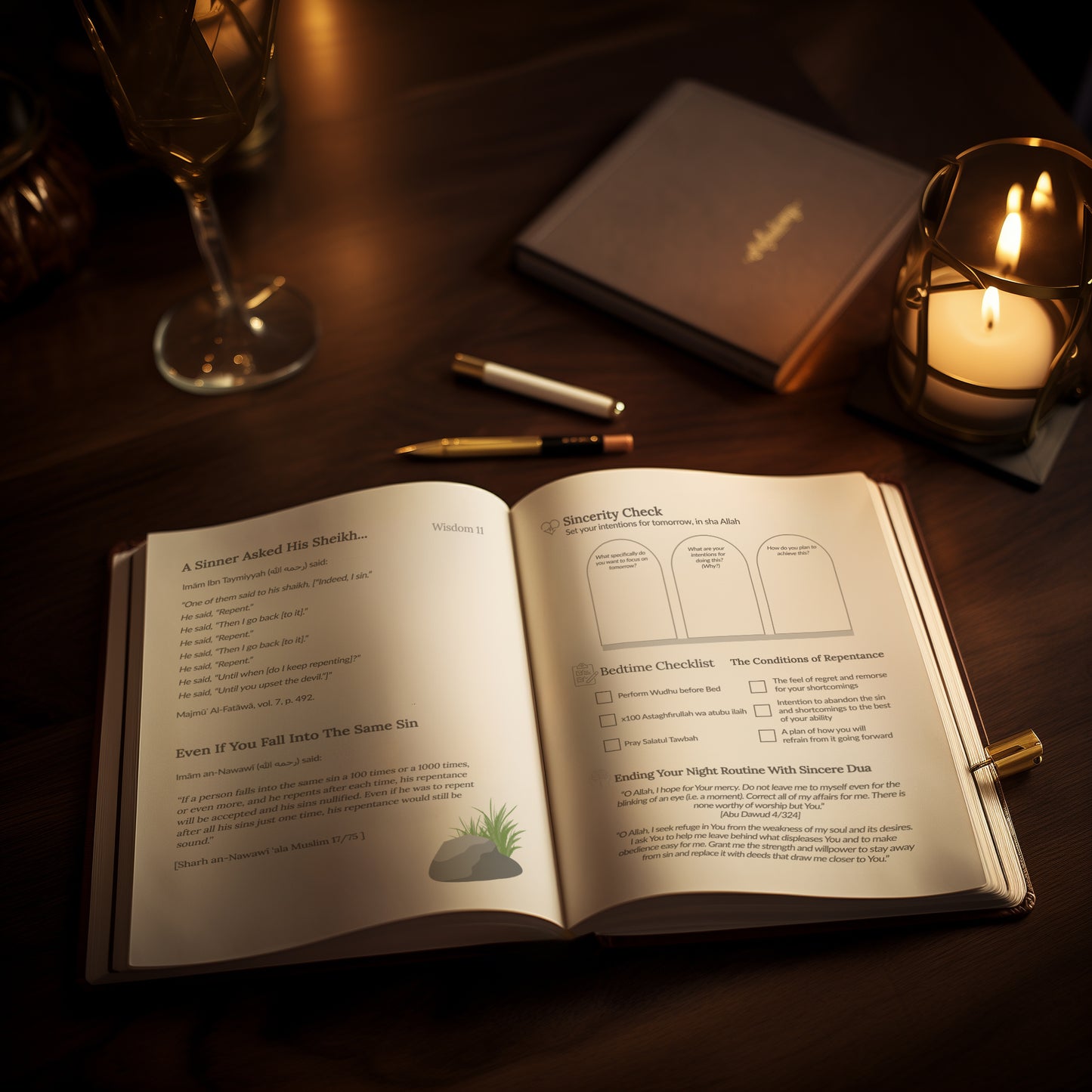 Islamic Repentance Tracker & Daily Reflection Muslim Quran Journal | Build Healthy Habits & Strengthen Your Imaan