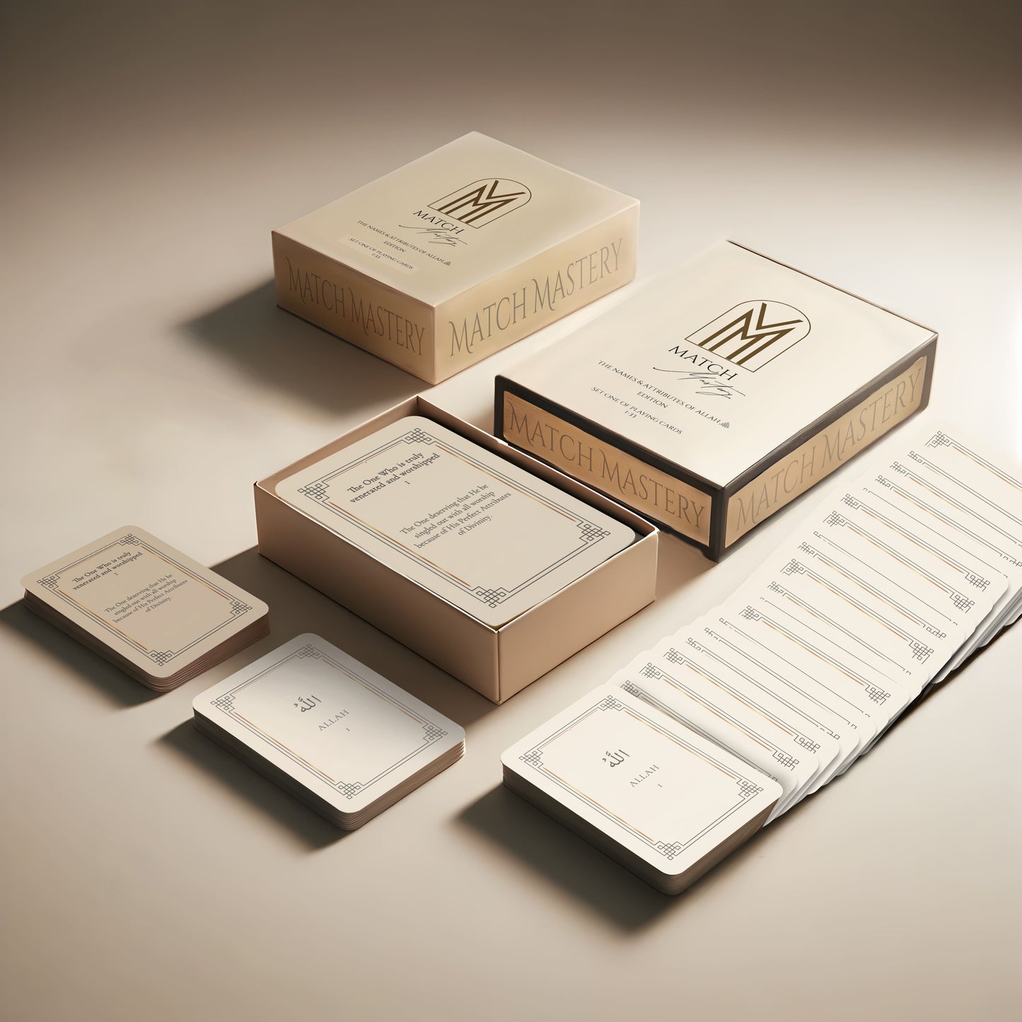 Islamic Card Game - Learn The 99 Names of Allah, Family Educational Fun: Set 1 (33 of 99 Names)