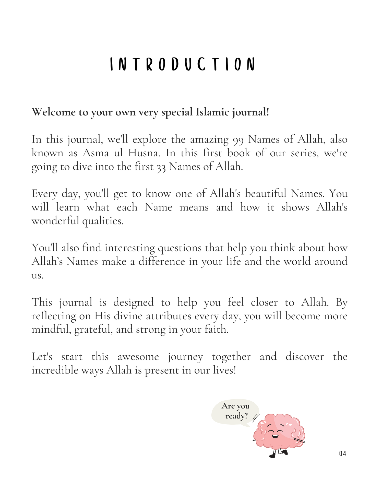 Islamic Kids Journal on the 99 Names of Allah Journal 2 - Quran Diary for Personal Growth and Faith Deepening (33 of 99 Names)