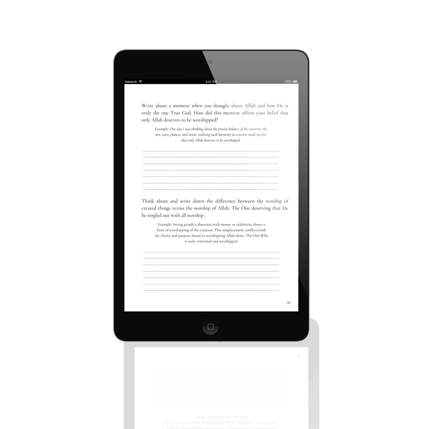 Digital Islamic Journal on the 99 Names of Allah - Guided Reflection E-Book 1 (33 of 99 Names) | Quran Journal | Muslim Eid & Ramadan Gift