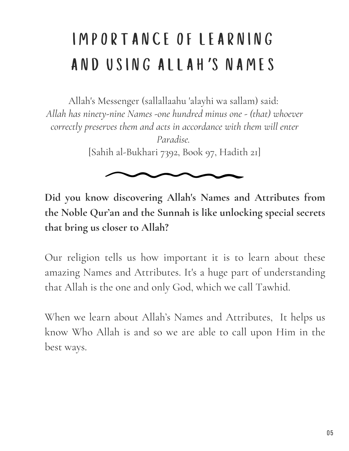 Islamic Kids Journal on the 99 Names of Allah Journal 1 - Quran Diary for Personal Growth and Faith Deepening (33 of 99 Names)